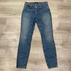 ABLE Womens High Rise Button-Fly Skinny Jeans 4-Button Closure Size 28